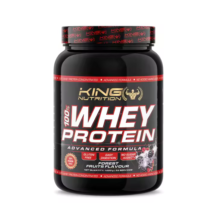 100% Whey Protein 1Kg King Nutrition Proteina Concentrada - 1