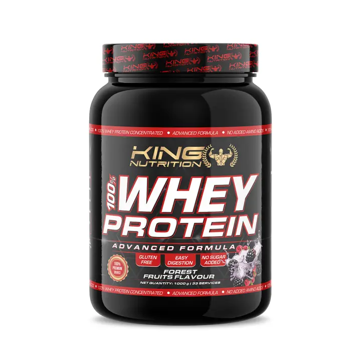 100% Whey Protein 1Kg King Nutrition Proteina Concentrada - 1