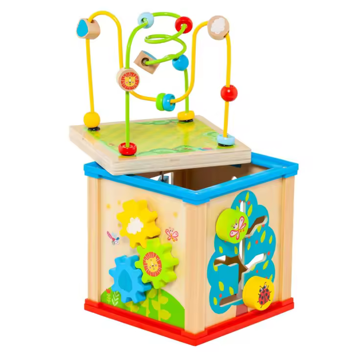 Cubo De Actividades de madera. 19x17x17 cm (Molto 23279) - 1