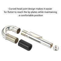 Juego De Cabeza De Flauta Enchufada De Níquel Accesorio Musical Para Repuesto Parte De La Cabeza De Flauta Curva - details 6