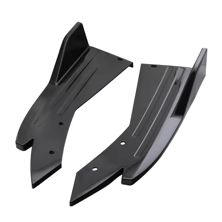 2PCS Almohadilla De Parachoques Trasero Universal Para Coche Fins De Parachoques Laterales Protector De Bumper En Fibra De Carbono ABS - 1