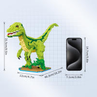Bloques De Construcción Mini Dinosauros Jurásico Juguete Educativo Para Niños Modelo De Edificios En Miniatura Para Juego Creativo - details 7