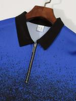 Camisa Polo Hombre Estampado Rayado Casual Verano Cierre De Cremallera Independent Station Moda Rápida Venta Amazon Talla Grande - details 20