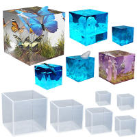 Molde De Silicona Transparente Para Epoxy Resina Grande Y Profundo Cubo Cuadrado Para Casting De Resina DIY Para Fabricación De Joyas - details 7