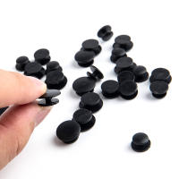 Set De 25 Botones De Nylon Negros Para Niños Accesorios De Decoración Para Zapatos Ligeros Y Económicos Adornos De Plástico Para Manualidades - details 2