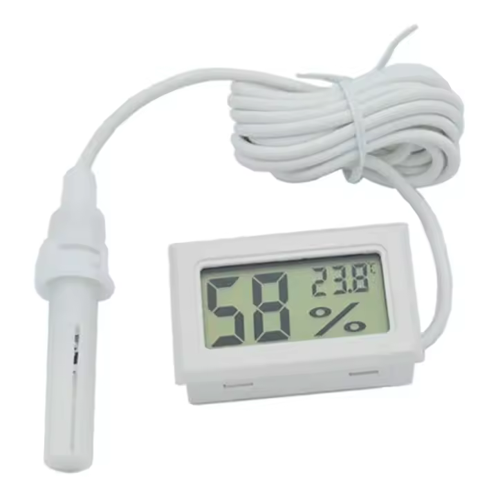 Mini Higrómetro Y Termómetro Digital LCD Con Sensor Monitor Para Apicultura Detector De Humedad Portátil Y Conveniente - 1