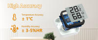 NOKLEAD Mini Higrómetro Monitor Termómetro Medidor De Humedad Con Icono De Cara Indicador De Comodidad Para Interiores ℃/℉ Switch Para Hogar Y Oficina - details 17