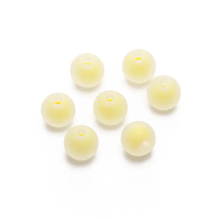 50pcs Cuentas Redondas De Acrílico Mate Mezclado 8/10mm Colores Candy Para La Creación De Joyas Pulseras Y Collares Accesorios - 1