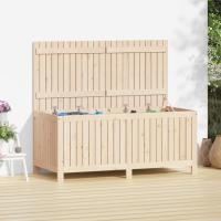 vidaXL Caja de almacenaje jardín madera 147x68x64 cm en color Pino marrón miel/Pino gris/Pino natural - details 2