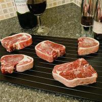 Placa De Descongelación Rápida De Aleación De Aluminio Para Carne Pescado Fruta Herramientas De Cocina Del Hogar Forma Rectangular - details 0