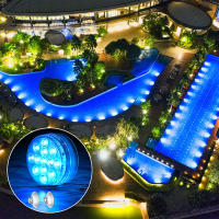 Luces LED Sumergibles con Control Remoto 10 Lámparas Brillantes RGB para Piscina, Jardín de Estanque, Acuario Iluminación al Aire Libre HD061 - details 18