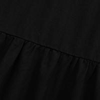 Vestido Maxi Vintage A-Line Para Mujer Color Sólido Casual Con Volantes Y Cintura Imperio Manga Larga Medio Ajuste Longitud Hasta El Tobillo - details 18