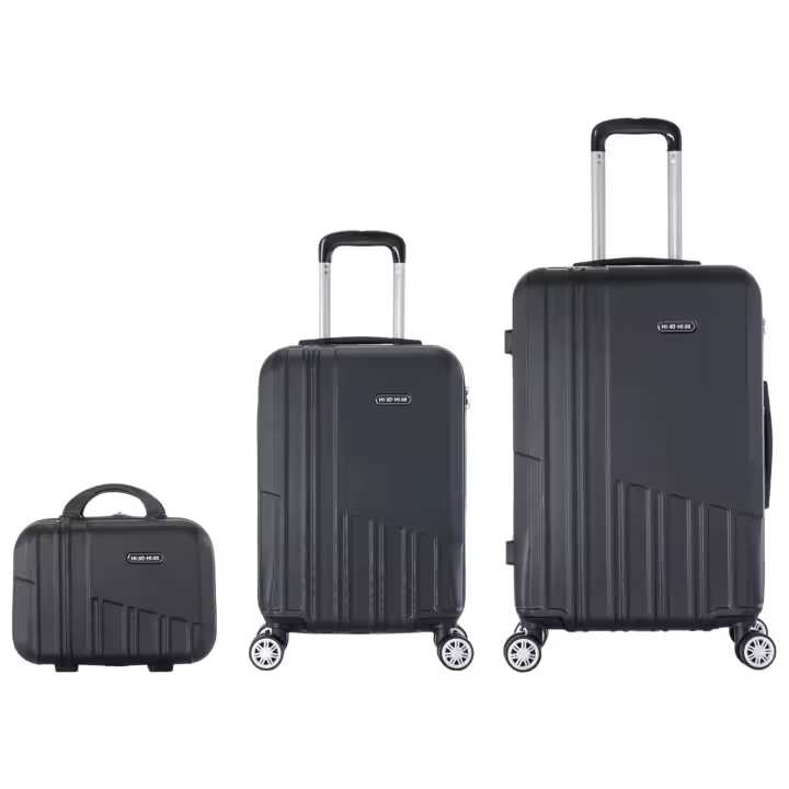 Conjunto de 3 Maletas de Viaje : Carcasa Ligera de ABS, Cerradura Numérica, 4 Ruedas Giratorias 360°, Asa Telescópica de Aluminio  Juego de Maletas.  Set Trolley Maleta Cabina Equipaje de Mano ( 6999 M001 1688 2688 7DIAS) - 1