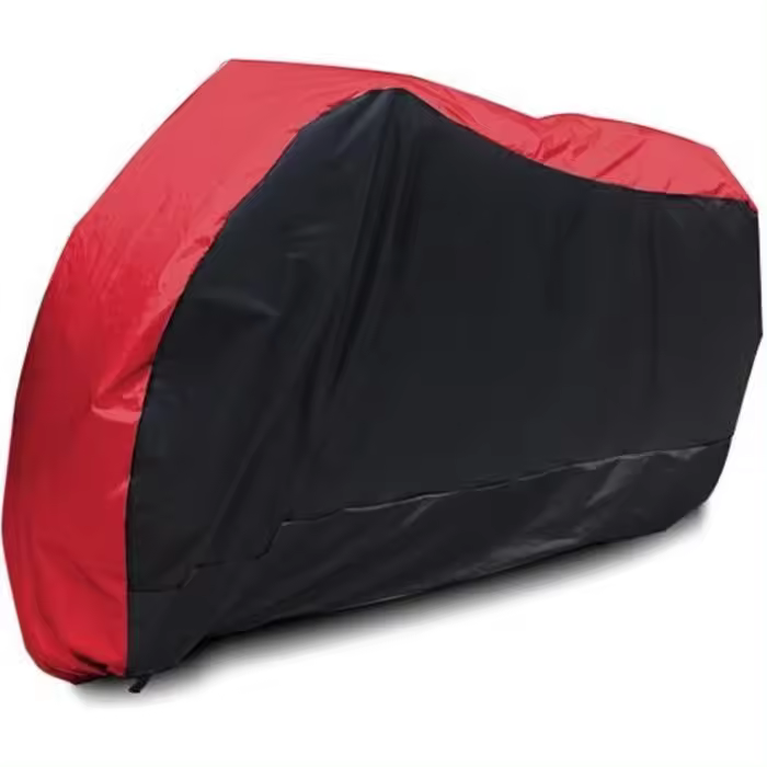 Lona protectora para motocicleta MOTO, tamaño XL, 245 cm, color rojo y negro, impermeable - 1