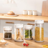 Jars De Vacío Eléctricos Para Alimentos Organizador De Cocina Para Almendras Frutas Y Cereales Contenedor De Conservación De Capacidad Grande Material Vidrio Y Plástico - details 5