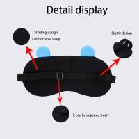 4 Pack, suave mullido dormir ojo máscaras descansando ojo máscaras viajes dormir ojo máscaras niños niñas damas hombres universal - details 3
