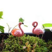 4pcs Decoraciones De Pato De Resina Rosa Para Jardín Patio Piscina Juego De Micro- Paisaje Mesa De Arena Exterior - details 11