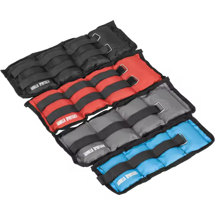 Gorilla Sports Juego completo de manguitos de peso para muñecas y tobillos - 1
