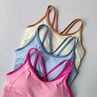 Top De Yoga Para Mujer Verano Absorbedor De Choques Con Bonito Contrafuerte Deportivo Y Profesional Para Pilates Material De Nylon - details 7