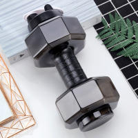 Botella De Agua Para Camping Y Gimnasio Forma De Dumbbell Seguridad En El Trabajo Outdoors Fitness Ciclismo Deporte PET 550mL/2600mL Tamaño Ajustable Para Hombres - details 4