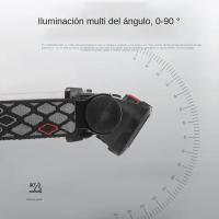 Linterna Frontal COB Con Batería 18650 Integrada Recargable Por USB Para Camping Pesca Y Escalada Luz Portátil Impermeable - details 5