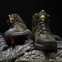 Botas De Nieve HIKEUP Para Hombres Cuero Sintético Y Peluche Deportivas De Exterior Para Senderismo Y Trekk Ing Antideslizantes Talla 40-45 Color Negro Marrón Gris Verde - details 21