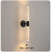Lámpara De Pared LED De Cristal Moderna Para Dormitorio Y Sala De Estar Iluminación Interior De Pasillo Y Aisles Fuente De Luz Self-Contained Incluye Bombilla Estilo Nórdico - details 12
