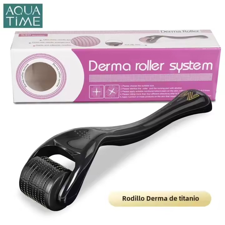 DRS 540 Derma Roller De Titanio 0.25mm Para El Crecimiento De Pelo Facial Y Barba Herramienta De Belleza Para El Cuidado De La Piel Y El Rejuvenecimiento - 1