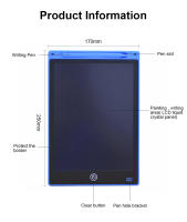Tablet De Escritura Educativa Para Niños Tablero De Dibujo LCD De 10/16 Pulgadas Libreta Electrónica De Borrado Doodle Recargable Por USB Regalos Para Niños - details 17