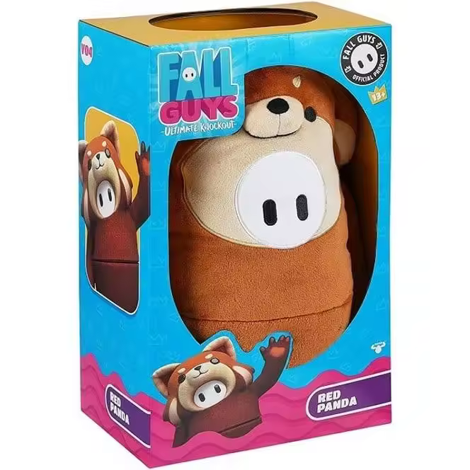 FALL GUYS -  Red Panda - Juguetes de peluche coleccionables - Muy Suave e Blando - Para todas las edades - 1