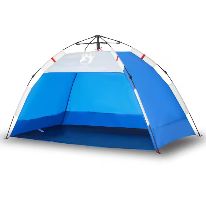 vidaXL Tienda de playa 2 personas impermeable apertura rápida azul - 1