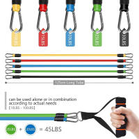 Set De 11 Pzas De Bandas Elásticas De Resistencia Para Ejercicios De Fuerza Y Terapia Física 100LB Tuberías Expansoras De Goma Para Gimnasio Y Entrenamiento - details 6