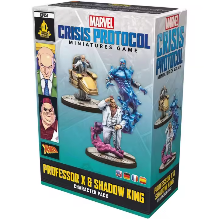MARVEL CRISIS PROTOCOL: PROFESSOR X & SHADOW KING FIGURAS DE PVC ESPAÑOL INGLES FRANCES  - ASMODEE - 1