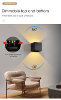 Lámparas De Pared LED 9W Impermeables En Blanco Frío Y Blanco Cálido Modernas Para Exterior Y Interior Iluminación Nordic Para Jardín Y Pasillos - details 4