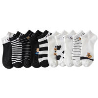 10 Pares De Calcetines Bajo Tubo Con Patrón De Animales Para Mujer Estilo Casual Moda Popular Calcetines Para Dama Y Niña - details 4