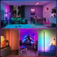 Lámpara De Piso Inteligente Tuya Dimmable RGB LED Moderna Para Decoración De Dormitorio Y Sala De Juegos Control Remoto Alexa - details 9