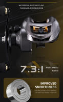 Carrete De Pesca Baitcasting AK 9.5KG Max Drag Ratio De Engranajes 7.2:1 Carrete Baitcaster Para Oceanos Rios Lagos Y Montañas - details 8