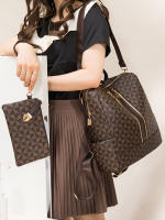 Set De 2 Bolsos Para Mujer Impermeable Con Hombros Doble Cruzado Bolso De Mano Y Mochila Viaje Feminino Material PVC Con Lining De Poliéster - details 1