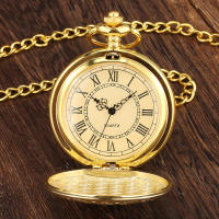 Reloj De Bolsillo Cuarzo De Cuarzo Dorado Plateado Negro Bronce Para Hombres Y Mujeres Collar Steampunk De Amigos - details 1