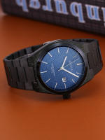 Reloj De Cuarzo Para Hombre Simple Y Gris Con Cuadrícula Resistente Al Agua Y Luminoso Estilo Clásico De Negocios - details 9