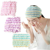 Headband Elástico Para Lavar La Cara Con Diseño Hueco Antideslizante Ancho Accesorio Para El Cabello Para Mujer Estilo Ganchillo - details 6