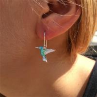 Pendientes Colgantes De Mariposa Azul Para Mujer Joyería Vintage Aesthetic Elegante Y Moderna Forma De Animal Hummingbird - details 0