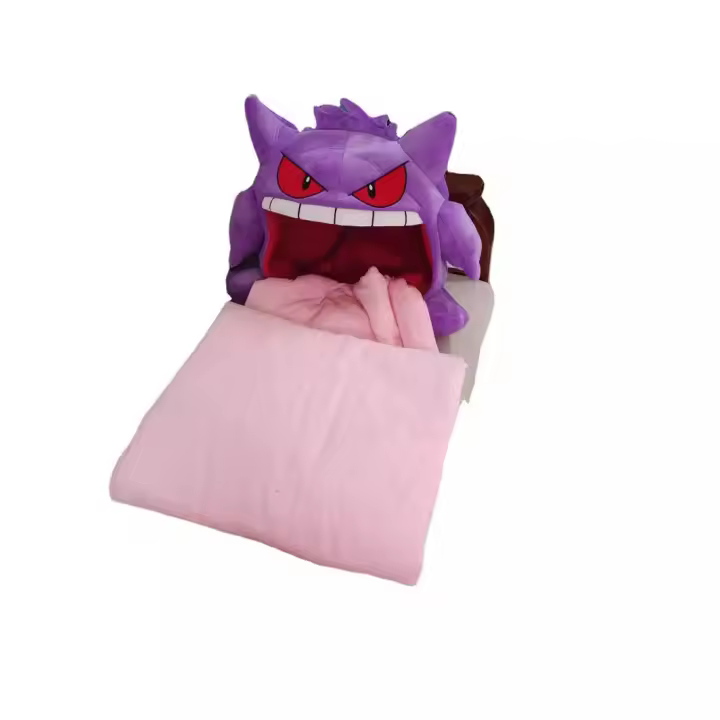Almohada para dormir con la lengua de Gengar, manta para la siesta de doble propósito - 1
