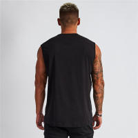 Camiseta Sin Mangas De Algodón Transpirable Para Hombre Verano Deporte Fitness Musculación Running Gimnasio V-neck - details 4
