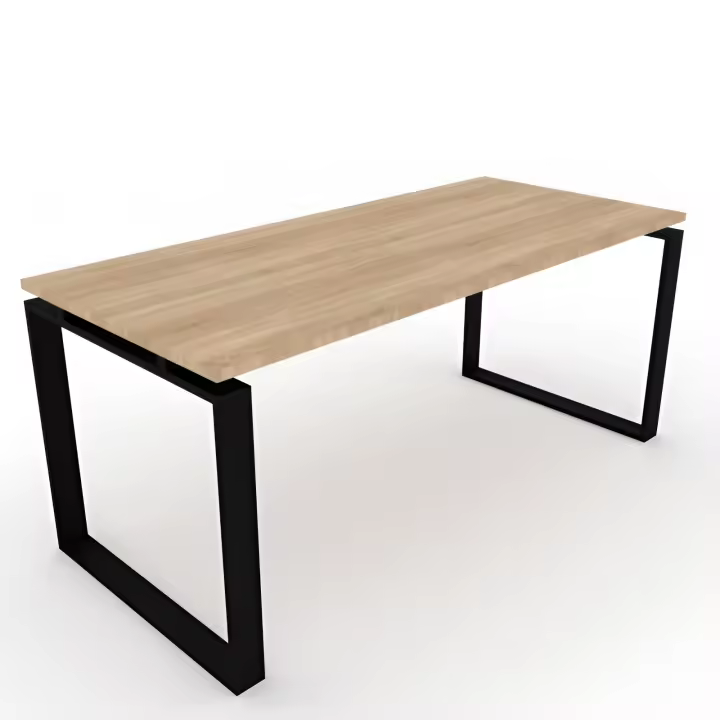 OFICIT Mesa Madera Olmo Estructura Negra España - 1