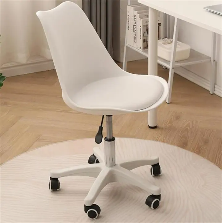 Silla de Oficina con Soporte Lumbar Giratoria Escritorio Sillon Ruedas Despacho casa salon habitacion ergonómica Gaming, escritorio, silla nordico tulipu - 1