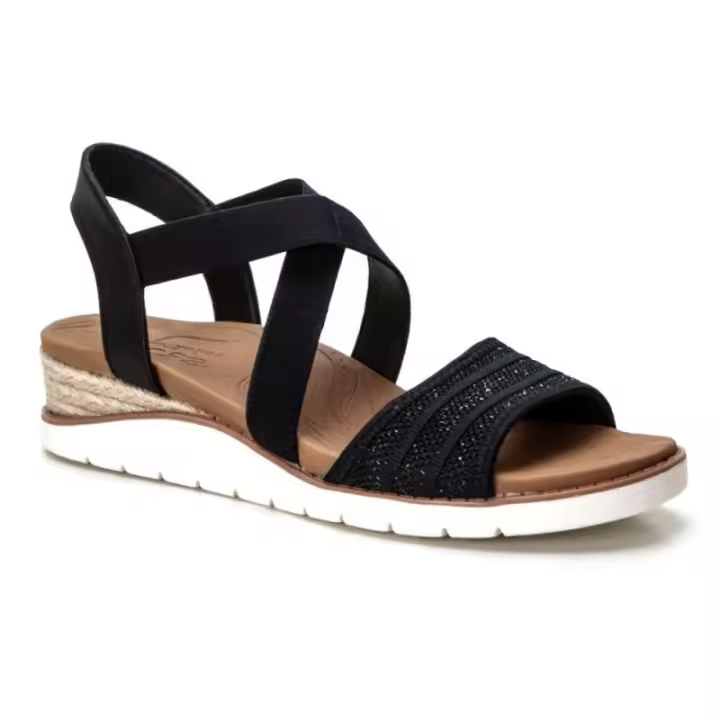 Cuñas Skechers 114013 Mujer Negro - Sandalias de Cuña - 1