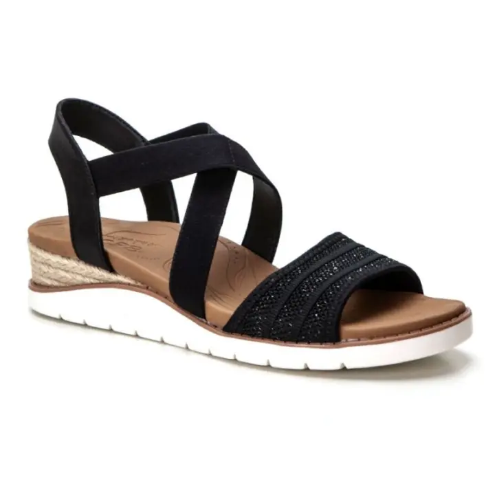 Cuñas Skechers 114013 Mujer Negro - Sandalias de Cuña - 1