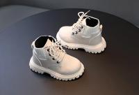 Botas Cortas Para Niños Y Niñas Antideslizantes Cuero Suave Tacón Plano Temporada Otoño E Invierno Moda Primavera Verano - details 9