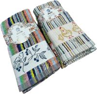 Paños de Cocina de Rizo Americano Kimbatex, Pack de 12 Paños 100% Algodón Absorbentes y de Secado Rápido, Made in Portugal 3 Modelos Lisos, Rayas Kimba, Rayas Multicolor. - details 4